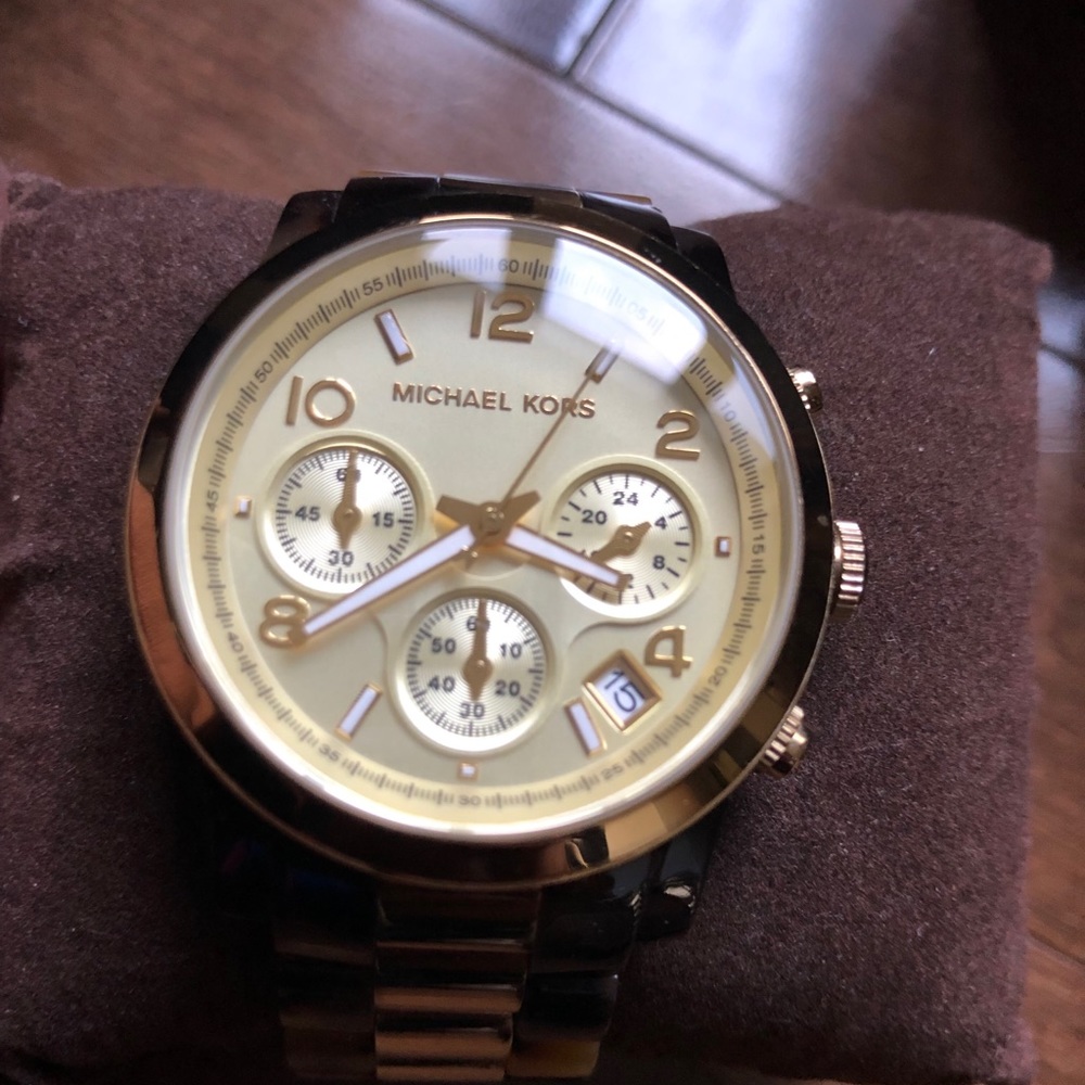 Authentic Michael Kors tortoise watch